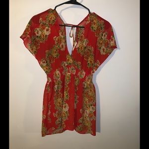 Forever 21 Tops - Forever XXI Flowy Tie-Back Blouse Forever 21 Tops - Forever XXI Flowy Tie-Back Blouse
